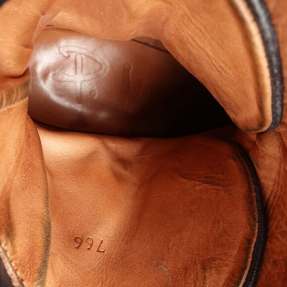 P. Monjo Boots Womens SZ EU 36 US 6 BLK Lexi Ankle Leather Pull On Moto Casual - Picture 13 of 13